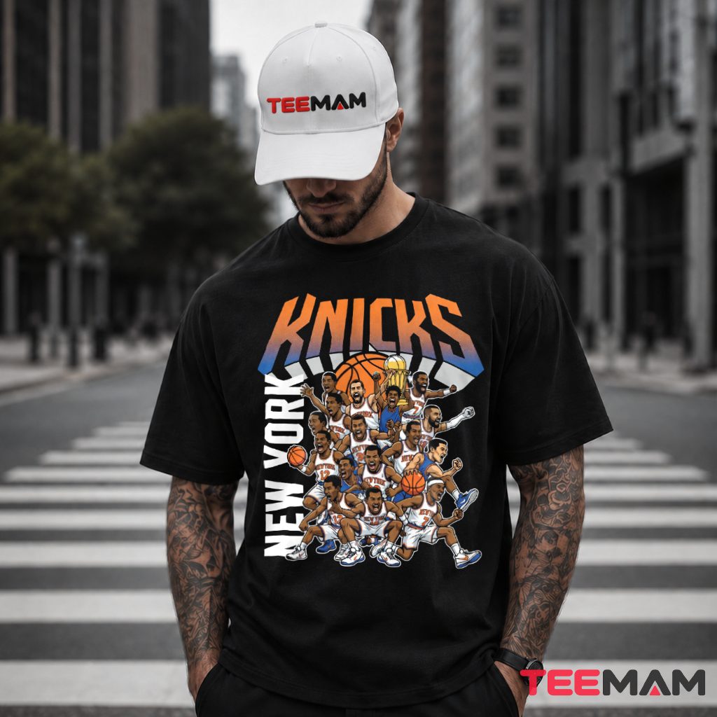 Funny New York Knicks Cartoon Players T-Shirt