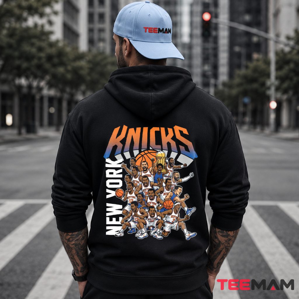 Funny New York Knicks Cartoon Players Hoodie Funny New York Knicks Cartoon Players Hoodie