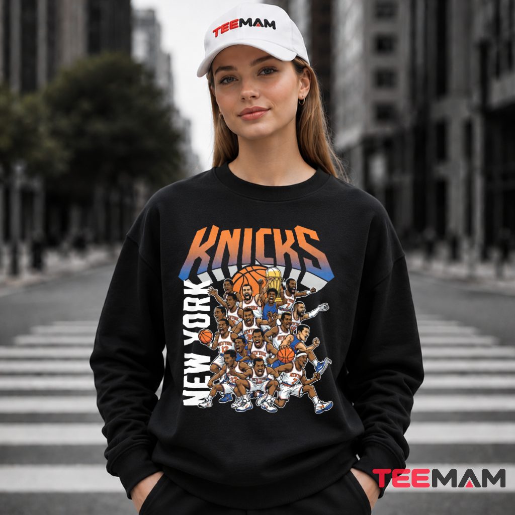 Funny New York Knicks Cartoon Players Long Sleeve Funny New York Knicks Cartoon Players Long Sleeve