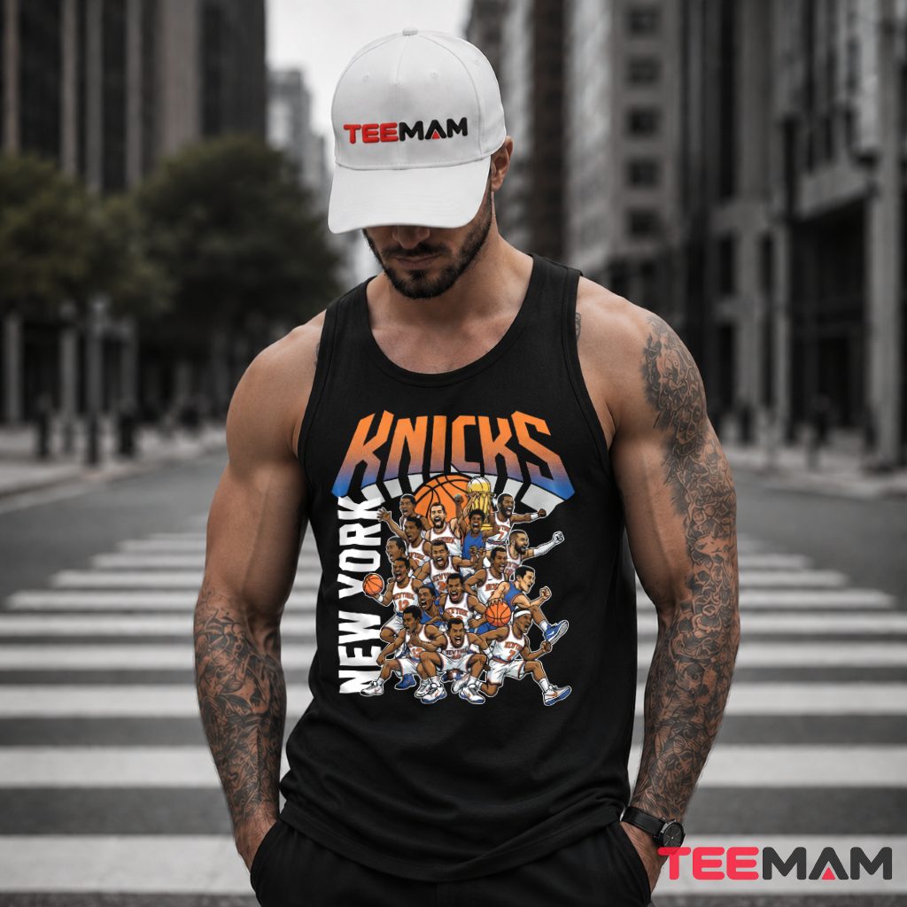 Funny New York Knicks Cartoon Players Tank Top Funny New York Knicks Cartoon Players Tank Top