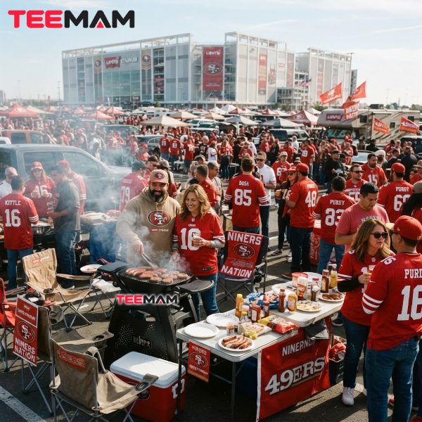 49ers Tailgating At Levis Stadium Before Kickoff