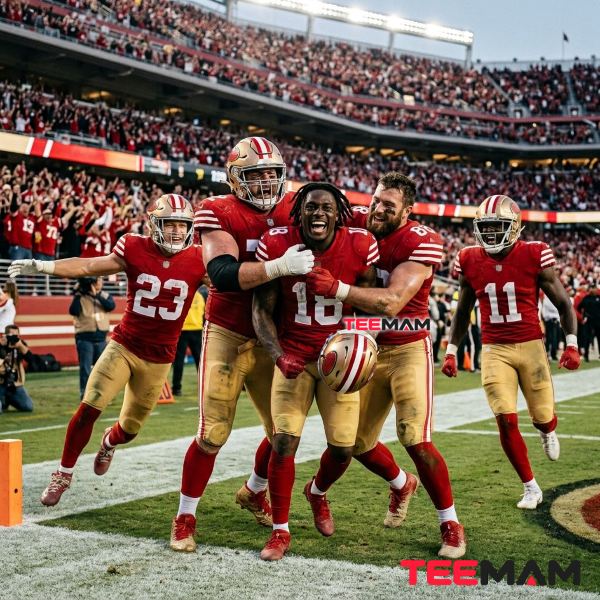 49ers Team Touchdown Celebration Fan Memory