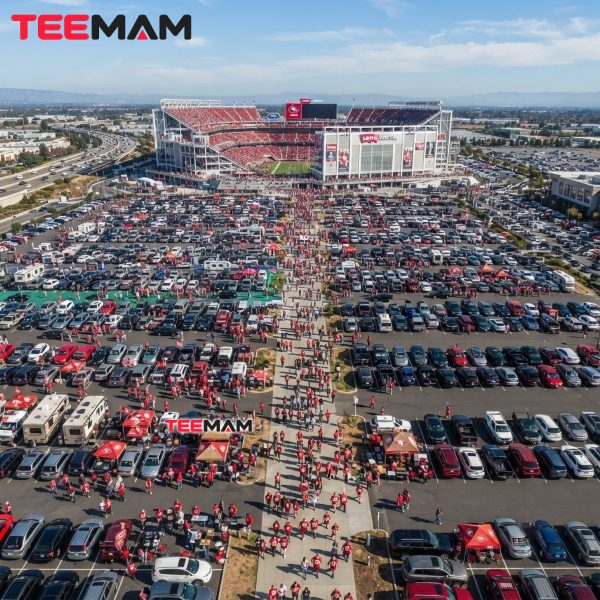 Levis Stadium Parking Lots Before 49ers Game