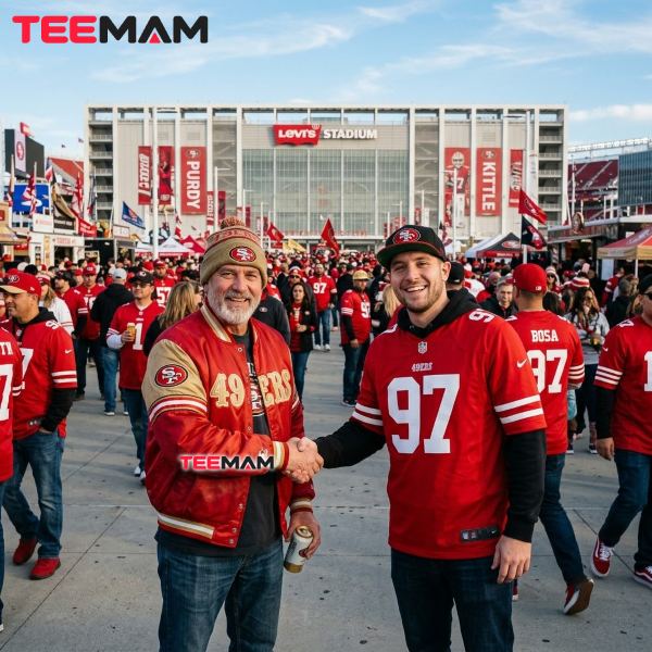 What Does "49ers Faithful" Mean? Inside the San Francisco Fanbase 13 Red And Gold 49ers Fans Meeting Before Game