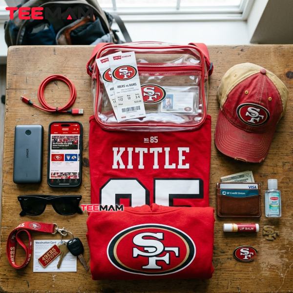 San Francisco 49ers Fan Preparing For Game Day