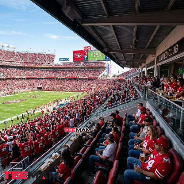 San Francisco 49ers Fans Watching From Stadium Seats