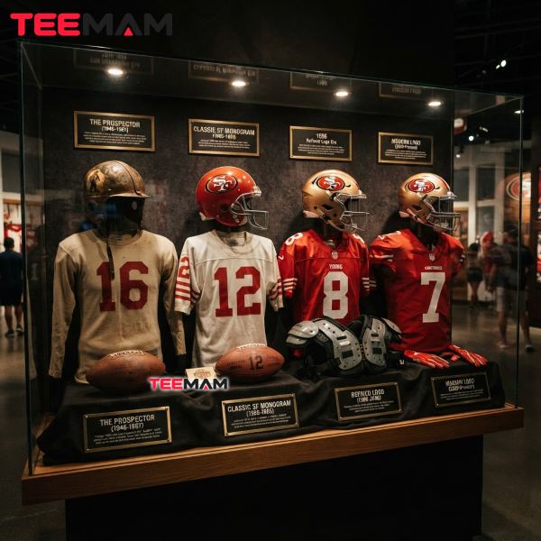 San Francisco 49ers Logo History Timeline Four Eras