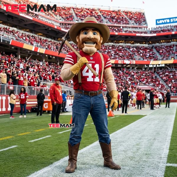 Sourdough Sam Official 49ers Mascot At Stadium