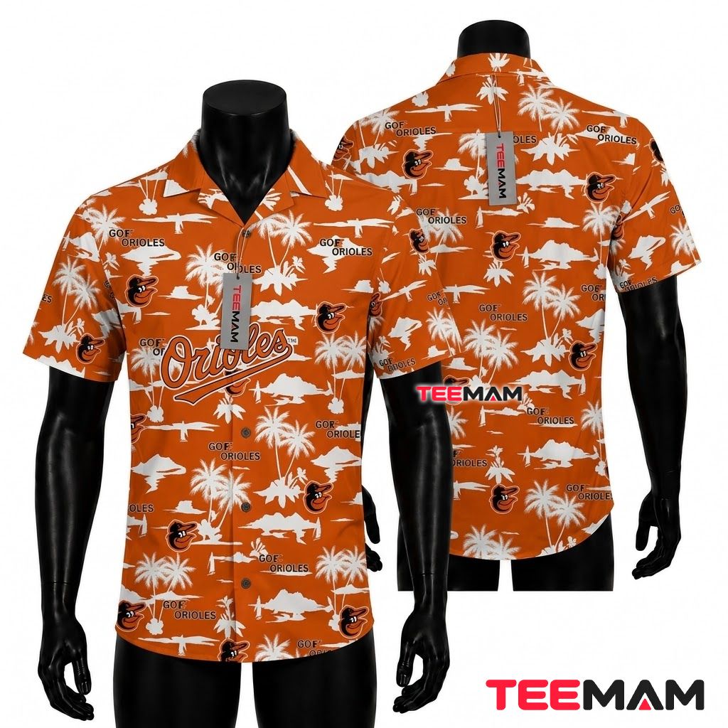 Baltimore Orioles Hawaiian Shirt Got Orioles Palm Print Front