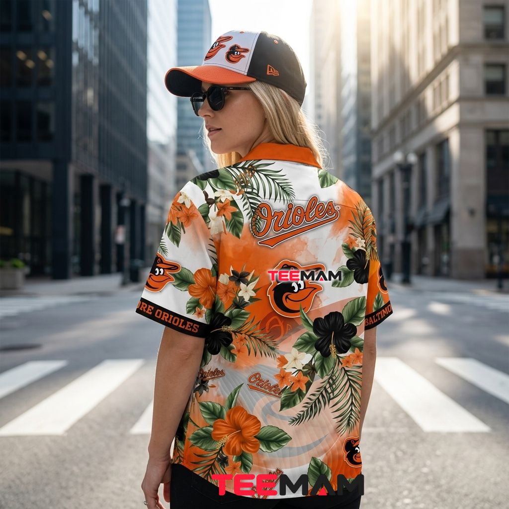 Baltimore Orioles Hawaiian Shirt MLB Tropical Floral Fan Version 3 Baltimore Orioles Hawaiian Shirt MLB Tropical Floral Fan Version 3