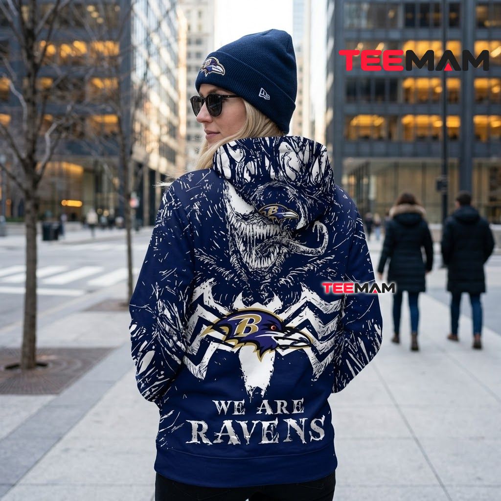 Baltimore Ravens All Over Print 3D Hoodie Venom We Are Ravens Version 3 Baltimore Ravens All Over Print 3D Hoodie Venom We Are Ravens Version 3