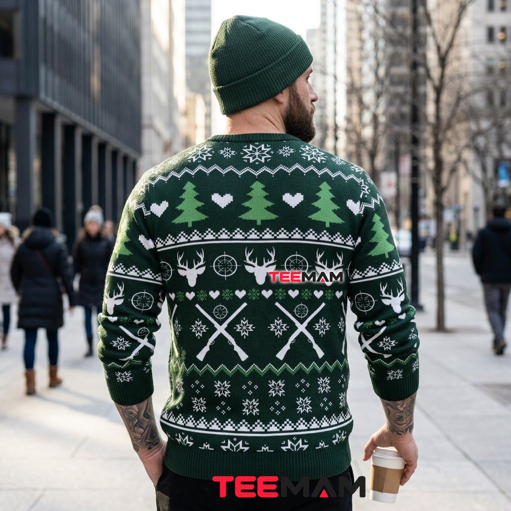 Bear Ugly Christmas Sweater Big Bucks Funny Version 3 Bear Ugly Christmas Sweater Big Bucks Funny Version 3