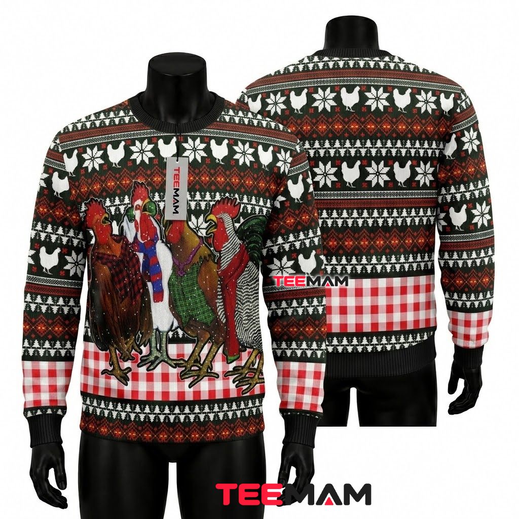 Cat Ugly Christmas Sweater Show Kitties Funny