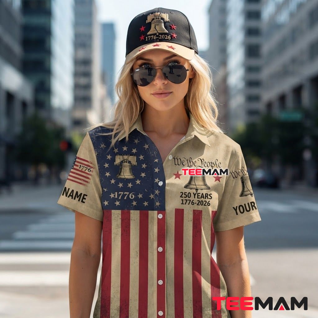 Custom Name Hawaiian Shirt We The People Liberty Bell 1776 Back Custom Name Hawaiian Shirt We The People Liberty Bell 1776 Back