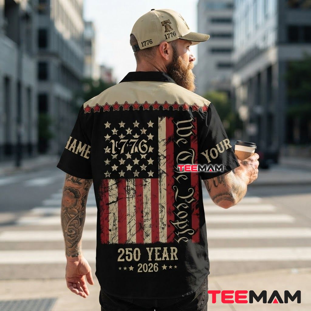 Custom Name Hawaiian Shirt We The People Liberty Bell 1776 Version 3 Custom Name Hawaiian Shirt We The People Liberty Bell 1776 Version 3