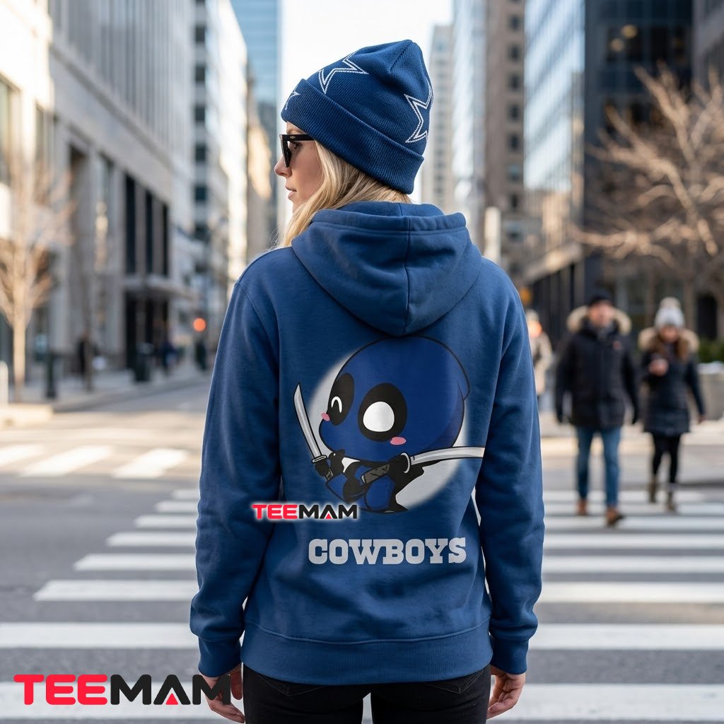Dallas Cowboys 3D Hoodie Chibi Deadpool Dual Swords Version 3 Dallas Cowboys 3D Hoodie Chibi Deadpool Dual Swords Version 3