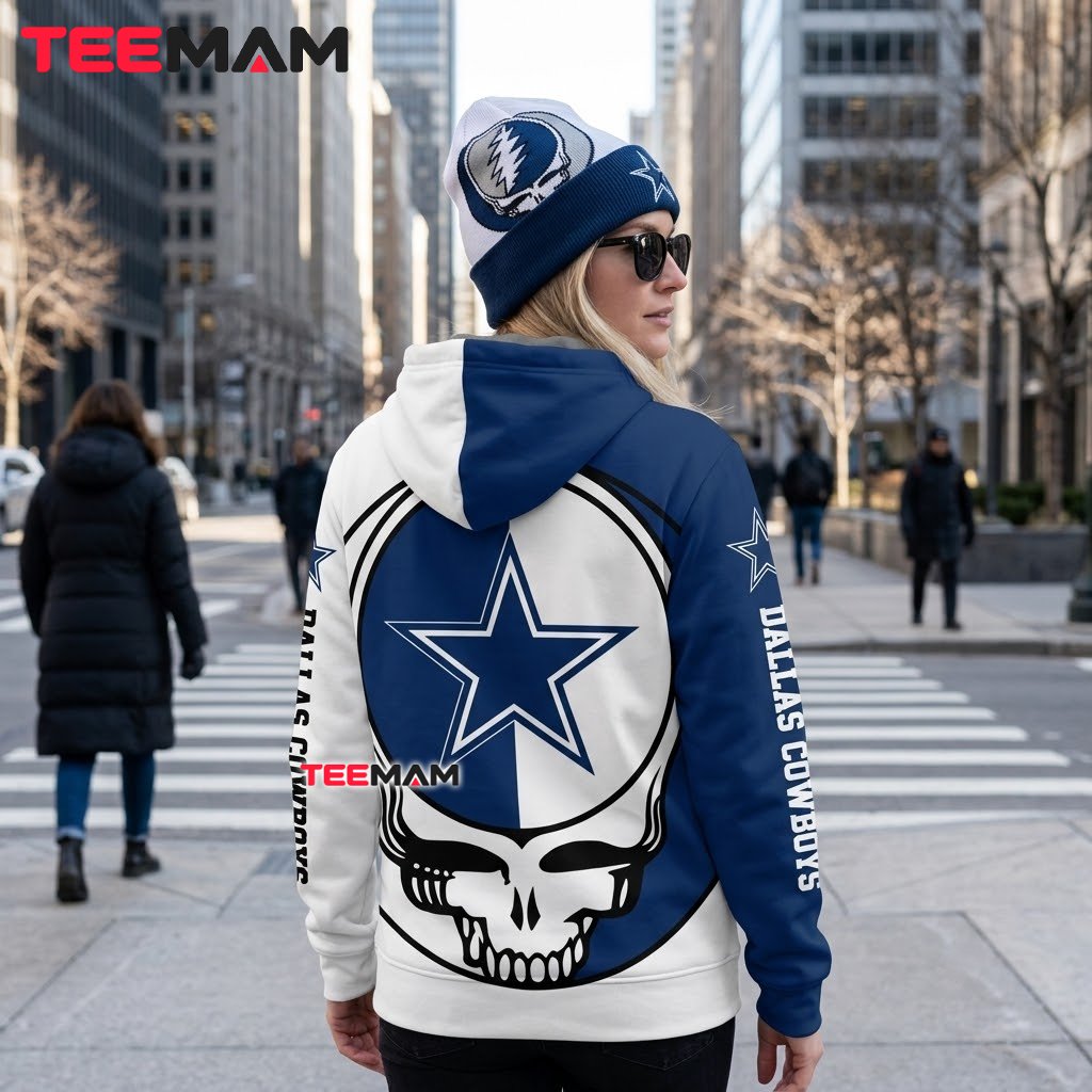 Dallas Cowboys All Over Print 3D Hoodie Grateful Dead Skull Version 3 Dallas Cowboys All Over Print 3D Hoodie Grateful Dead Skull Version 3