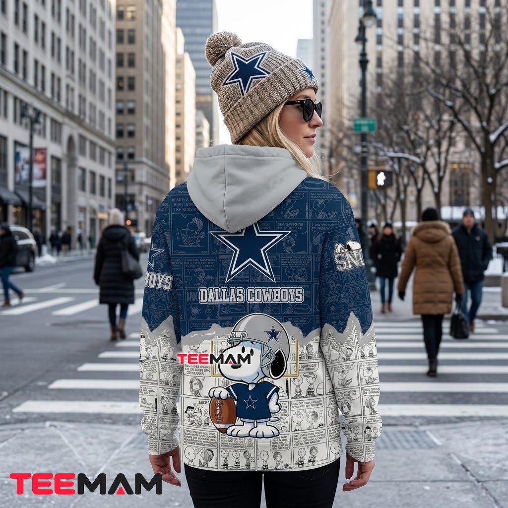 Dallas Cowboys All Over Print 3D Hoodie Snoopy Comic Strip Version 3 Dallas Cowboys All Over Print 3D Hoodie Snoopy Comic Strip Version 3