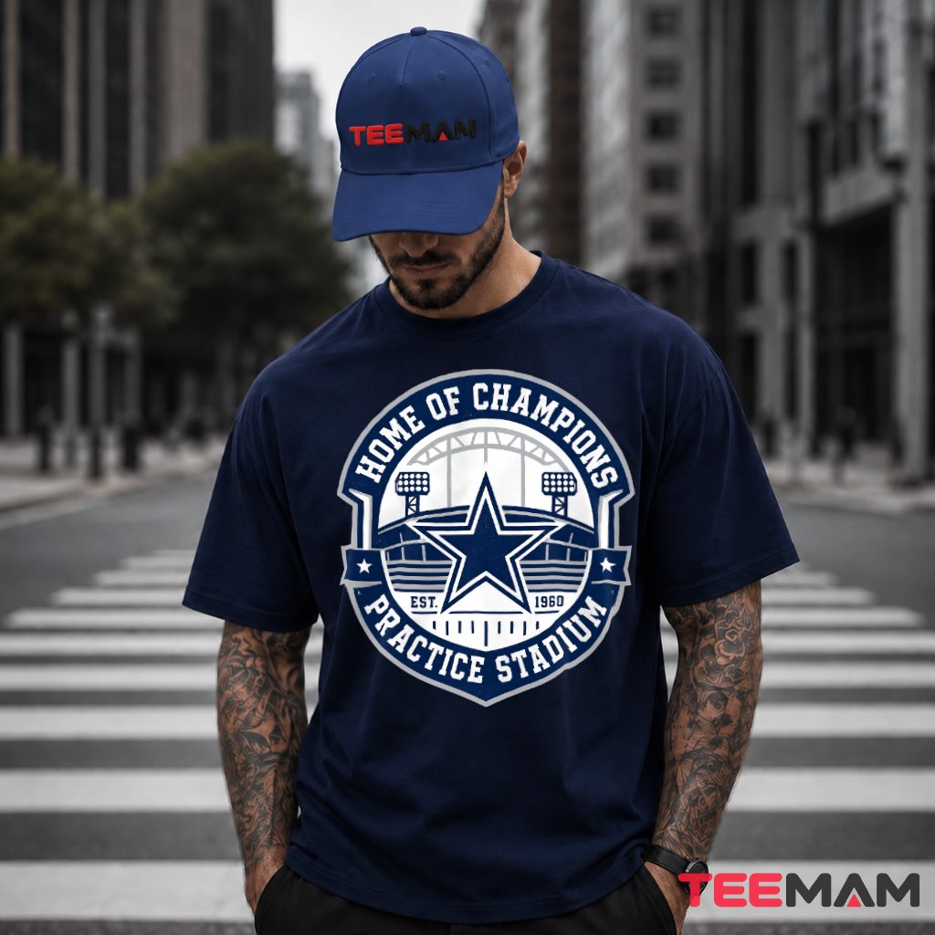 Dallas Cowboys Practice Stadium T-Shirt Retro Football Stadium