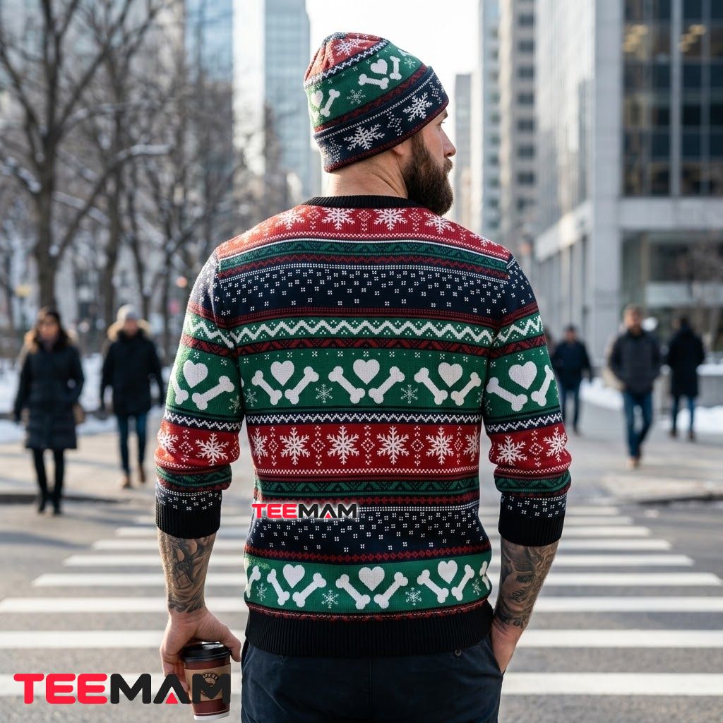 French Bulldog Ugly Christmas Sweater Antler Lights Version 3 French Bulldog Ugly Christmas Sweater Antler Lights Version 3