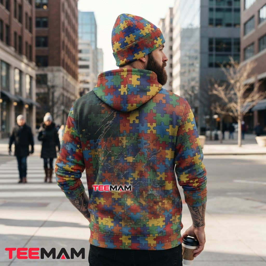 Green Bay Packers All Over Print 3D Hoodie Autism Awareness Puzzle Version 3 Green Bay Packers All Over Print 3D Hoodie Autism Awareness Puzzle Version 3