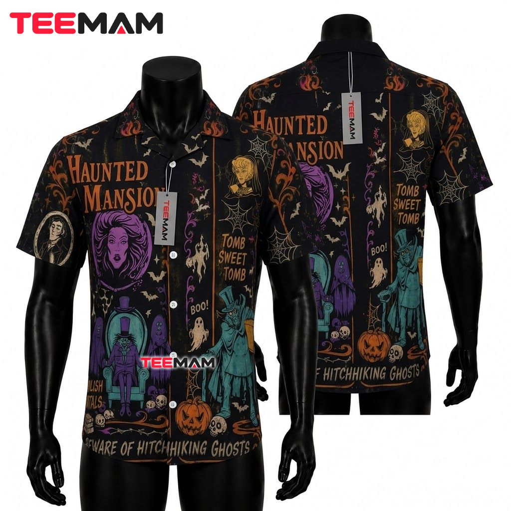 Haunted Mansion Halloween Hawaiian Shirt