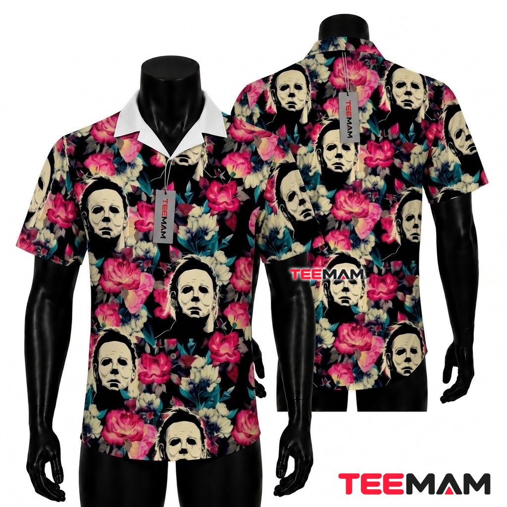 Michael Myers Halloween Hawaiian Shirt Tropical