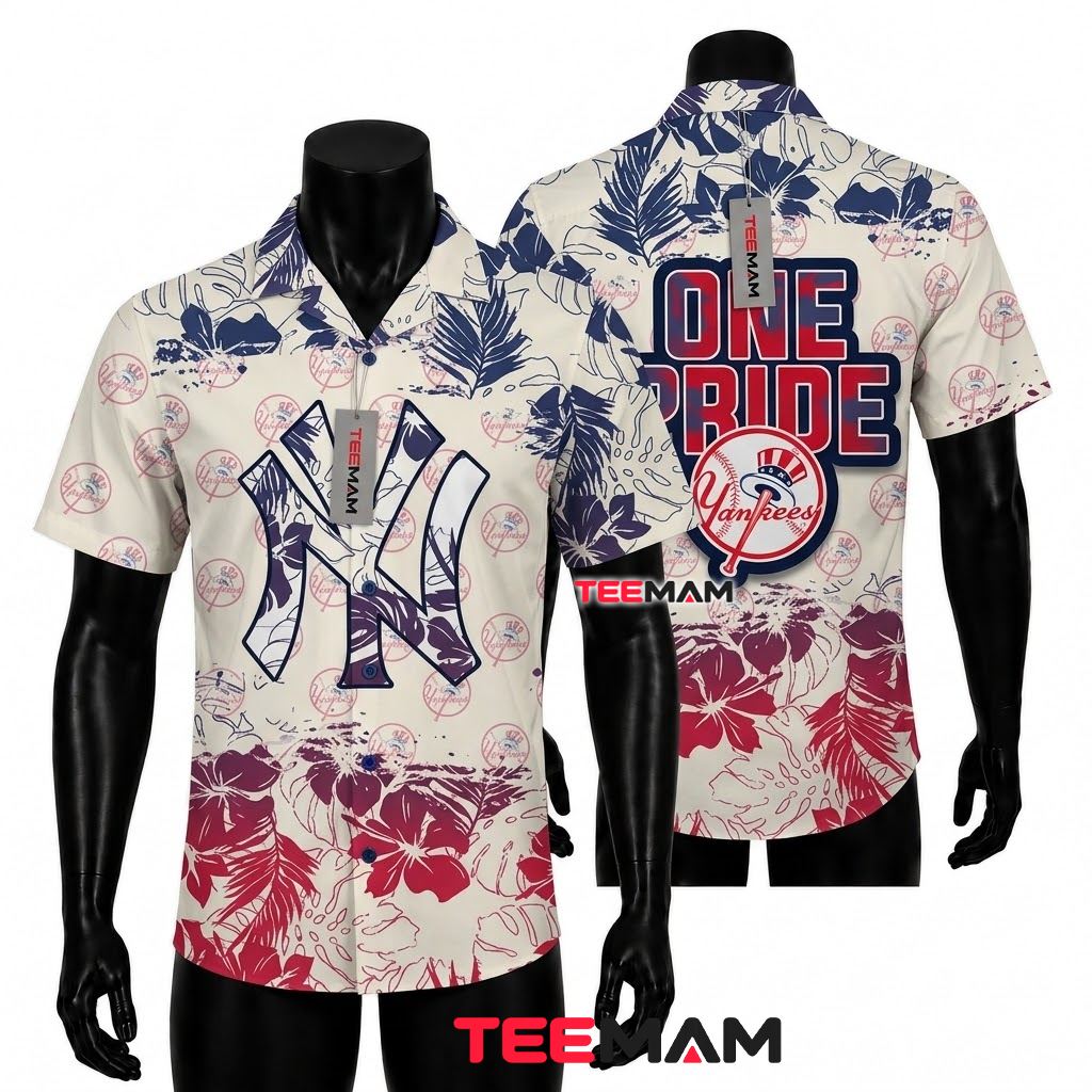 New York Yankees Aloha Shirt One Pride