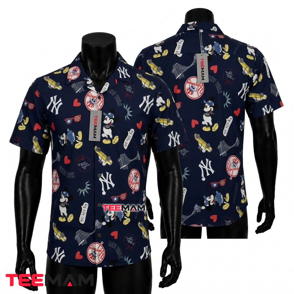 New York Yankees Hawaiian Shirt Mickey NYC