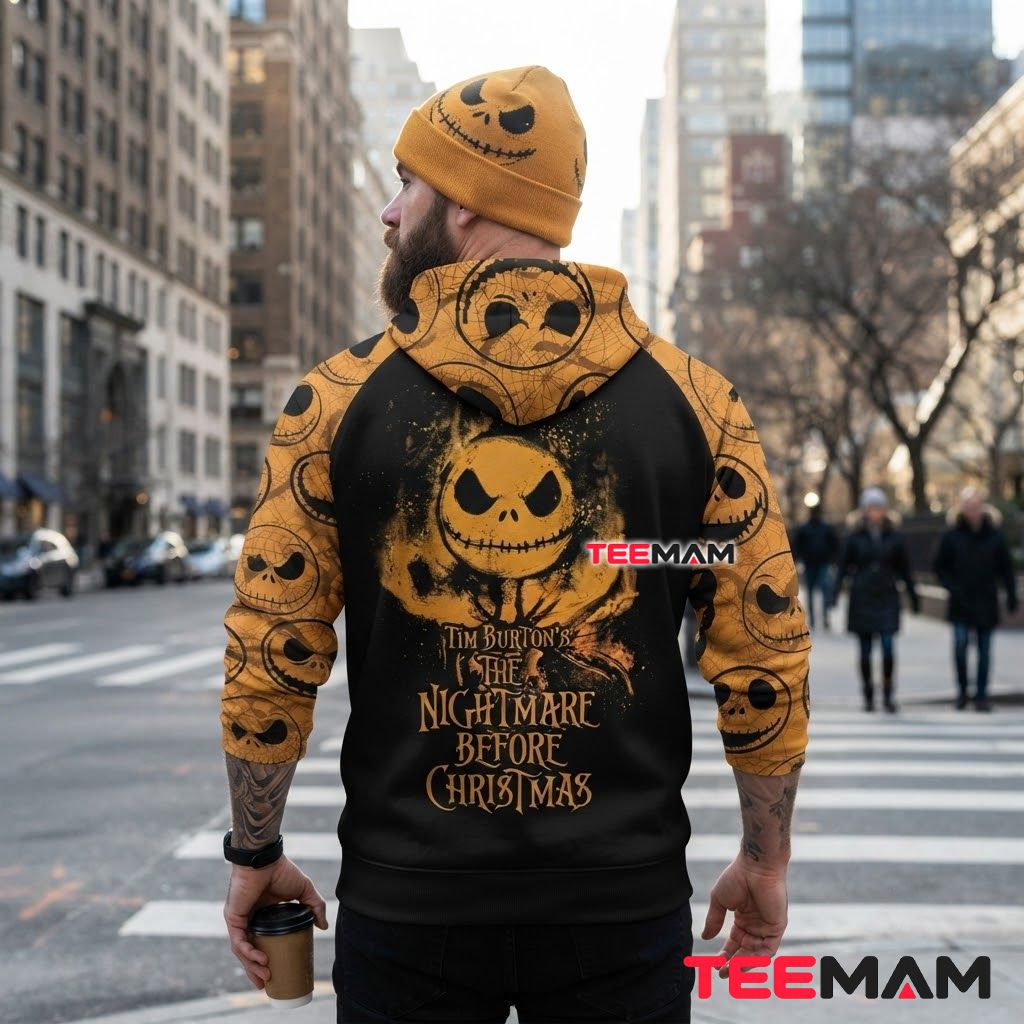Personalized Nightmare Before Christmas Halloween 3D Hoodie Jack Skellington Design Version 3 Personalized Nightmare Before Christmas Halloween 3D Hoodie Jack Skellington Design Version 3