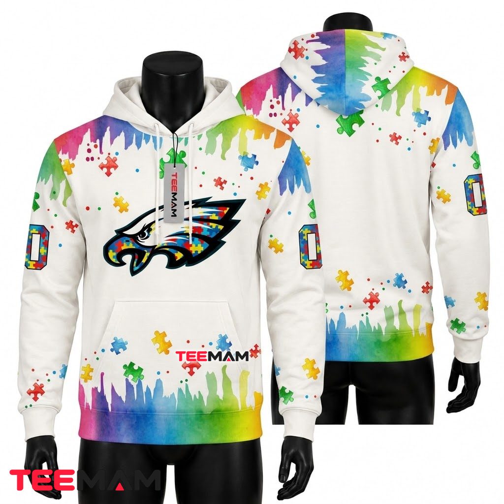 Philadelphia Eagles 3D Hoodie Mickey Mouse Helmet