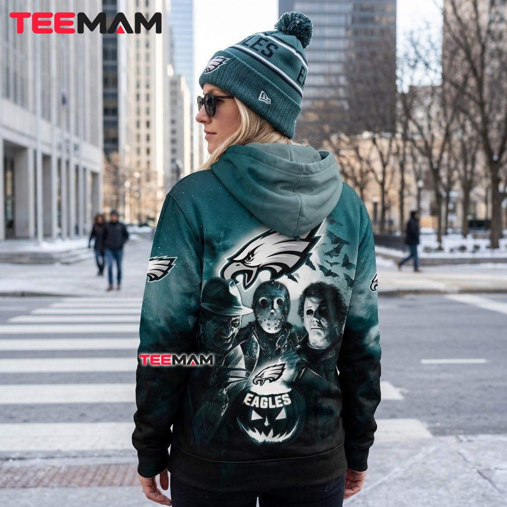 Philadelphia Eagles All Over Print 3D Hoodie Freddy Jason Michael Halloween Version 3 Philadelphia Eagles All Over Print 3D Hoodie Freddy Jason Michael Halloween Version 3