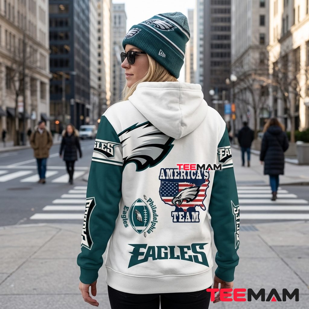 Philadelphia Eagles All Over Print 3D Hoodie USA Map Americas Team Version 3 Philadelphia Eagles All Over Print 3D Hoodie USA Map Americas Team Version 3