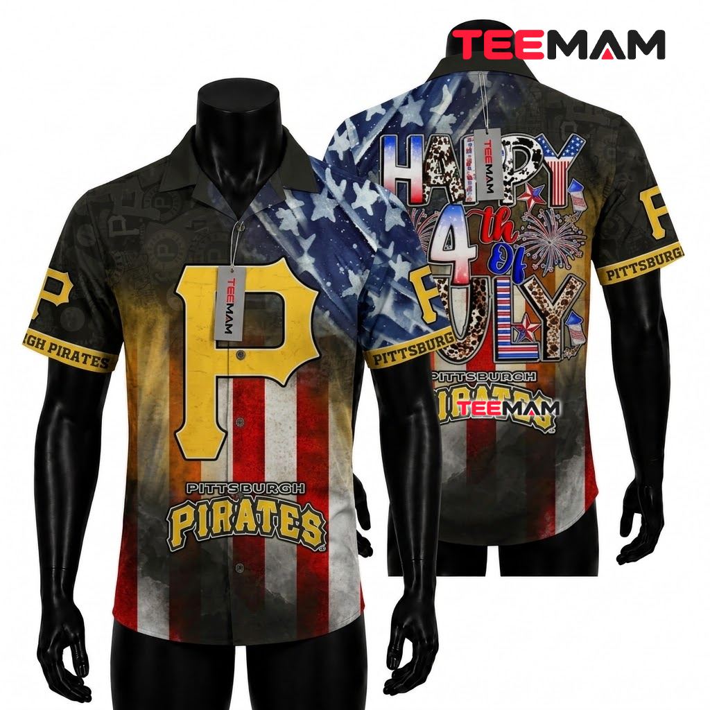 Pittsburgh Pirates Hawaiian Shirt 4th July