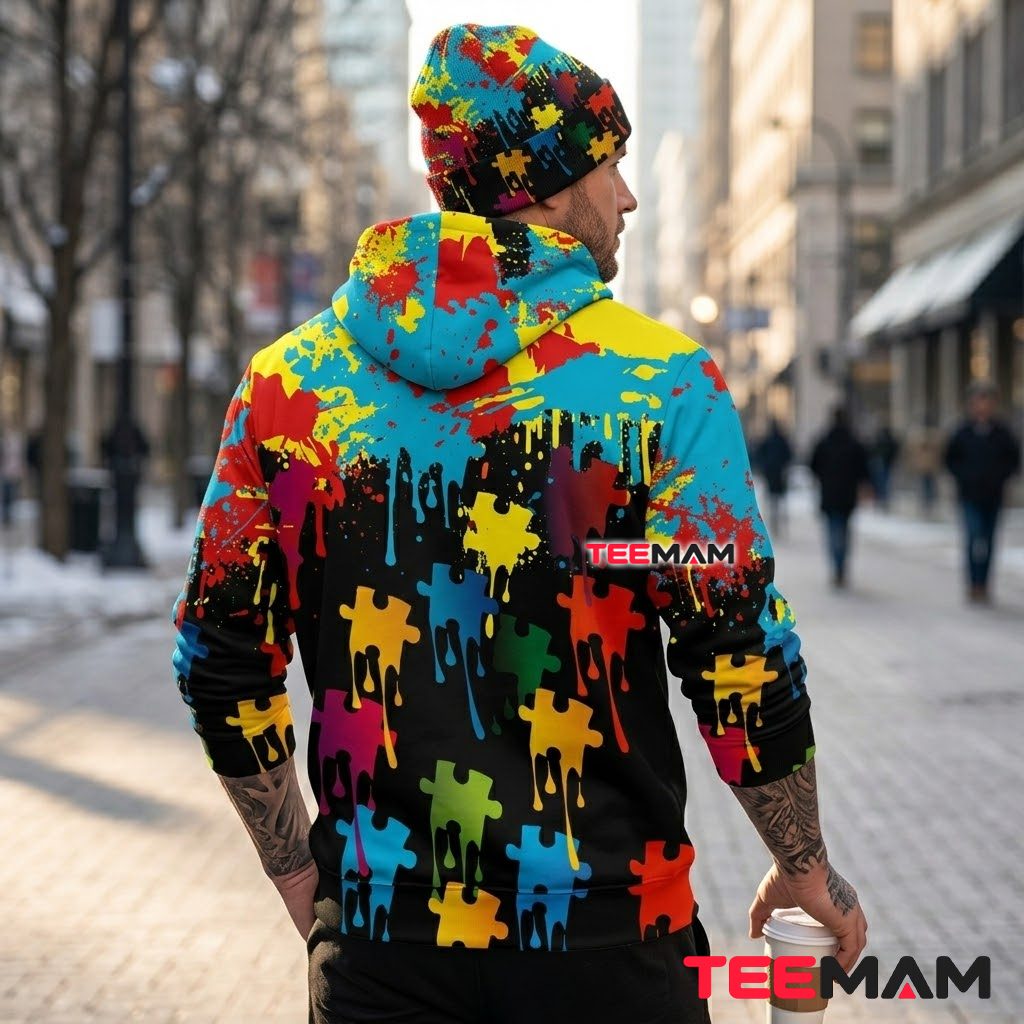 Pittsburgh Steelers All Over Print 3D Hoodie Paint Splatter Puzzle Version 3 Pittsburgh Steelers All Over Print 3D Hoodie Paint Splatter Puzzle Version 3