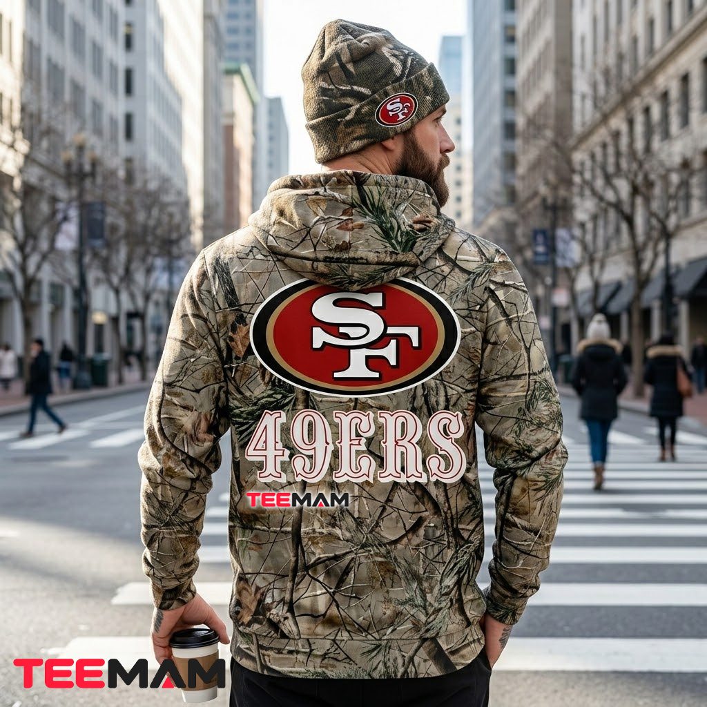 San Francisco 49ers 3D Hoodie Niners Faithful Realtree Camo Version 3 San Francisco 49ers 3D Hoodie Niners Faithful Realtree Camo Version 3