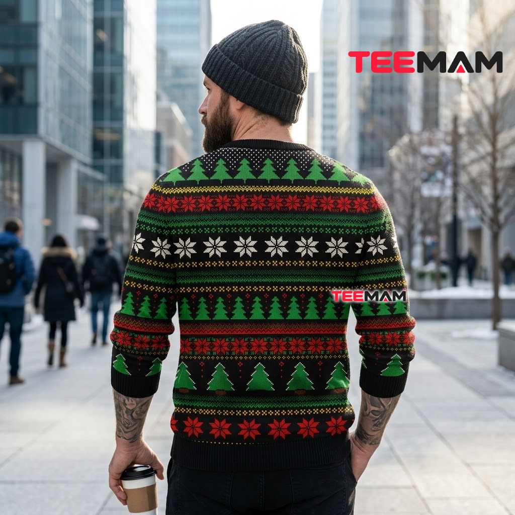 Santa Ugly Christmas Sweater Pew Pew Funny Version 3 Santa Ugly Christmas Sweater Pew Pew Funny Version 3
