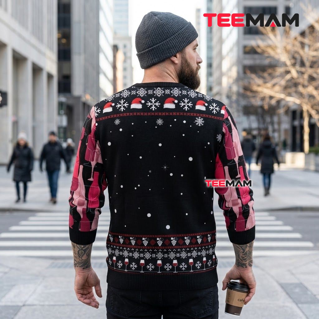 Wine Ugly Christmas Sweater Dreaming Red Funny Version 3 Wine Ugly Christmas Sweater Dreaming Red Funny Version 3