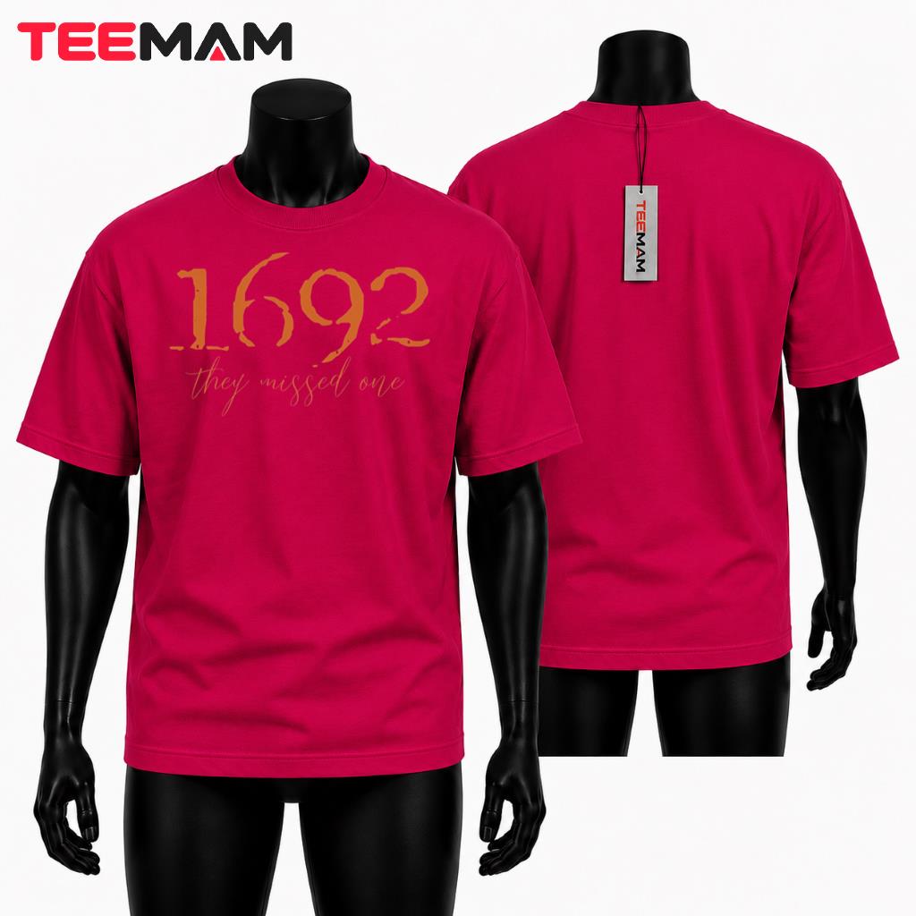 1692 They Missed One Witch T-Shirt Halloween Salem Graphic