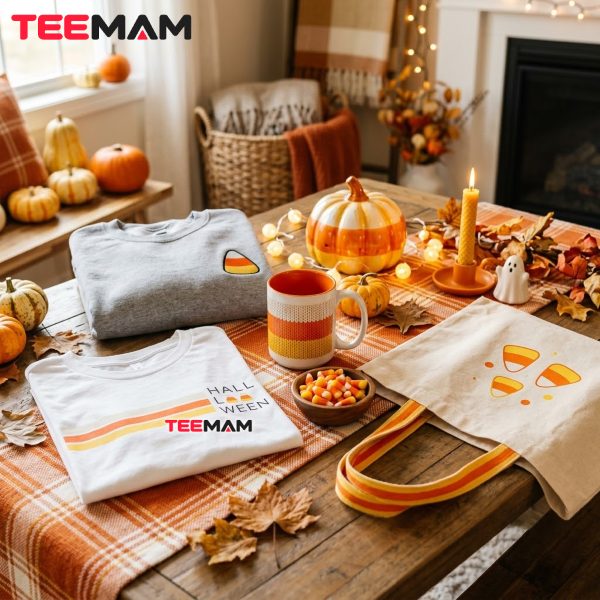 Candy Corn Colors as a Halloween Design Icon