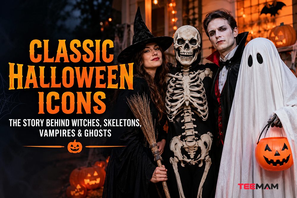 Classic Halloween Icons The Story Behind Witches, Skeletons, Vampires & Ghosts