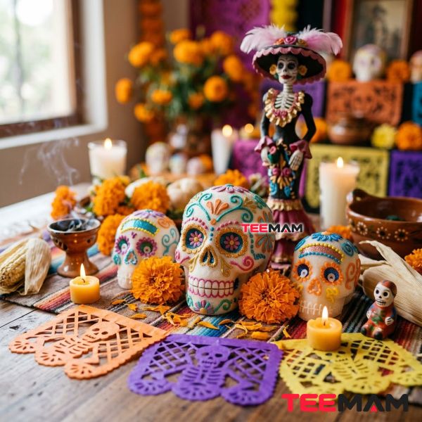 Halloween vs. Día de los Muertos: How Mexico Celebrates 15 Colorful Sugar Skulls And Calaveras For Dia De Los Muertos