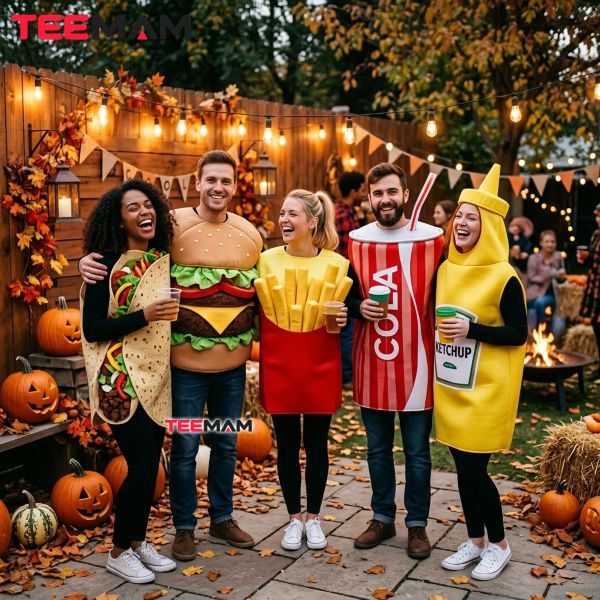 Group Halloween Costume Ideas That Will Steal the Show 17 Funny Food Themed Group Halloween Costumes