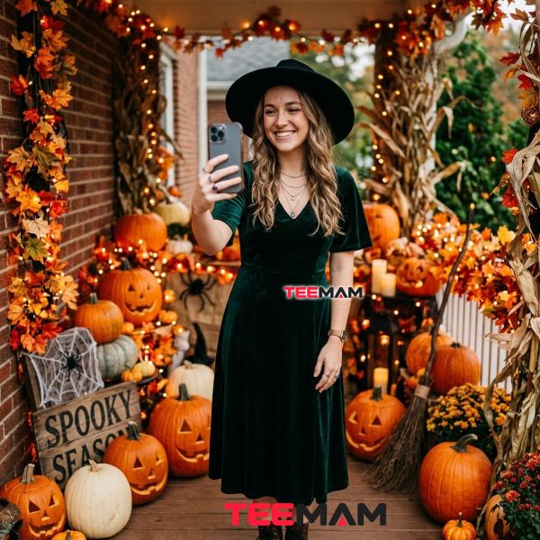 Halloween Instagram Caption Costume Photo