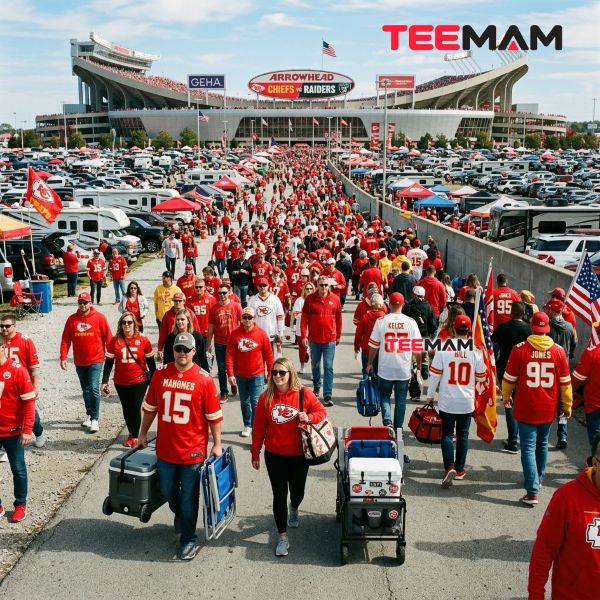 Kansas City Chiefs Tailgate Traditions: How Fans Celebrate Game Day 17 Kansas City Chiefs Arrowhead Stadium Arrival