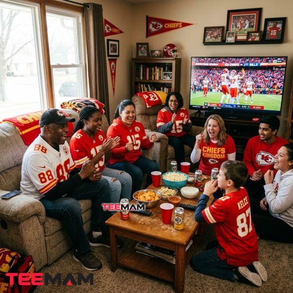 The Kansas City Chiefs Taylor Swift Effect on NFL Fandom 11 Kansas City Chiefs Diverse Fans Watching Football Together