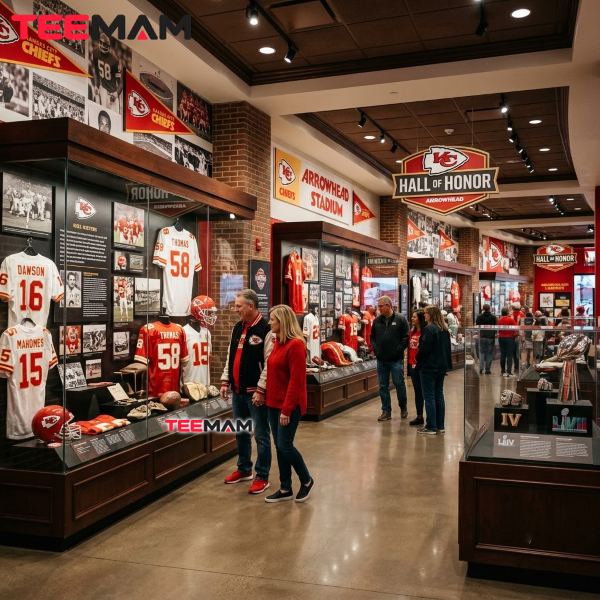 Kansas City Chiefs Hall of Fame Players: The Legends of the Franchise 10 Kansas City Chiefs Hall Of Fame Museum Display