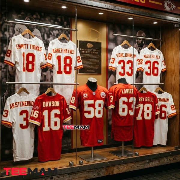 Kansas City Chiefs Retired Jersey Numbers Collection