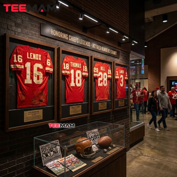 Kansas City Chiefs Hall of Fame Players: The Legends of the Franchise 16 Kansas City Chiefs Retired Jersey Numbers Display