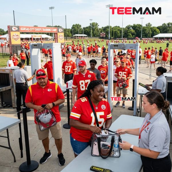 Kansas City Chiefs Training Camp Bag Check Entrance